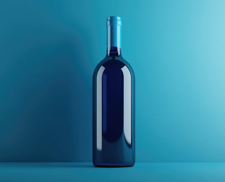 Blue Wine Bottles